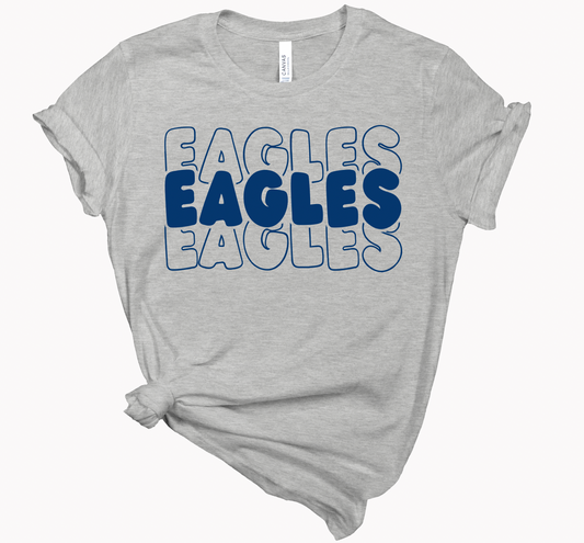 Eagles Casual Retro Stack T-Shirt | Toddler - Adult