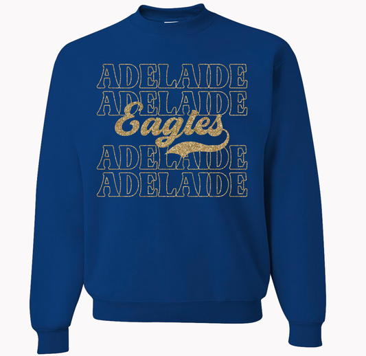 Adelaide Eagles Glitter Crewneck Sweatshirt | Youth - Adult