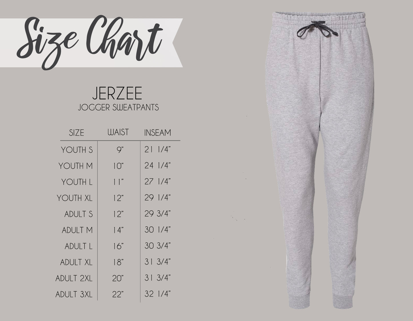 Adelaide Grey Joggers | Youth & Adult